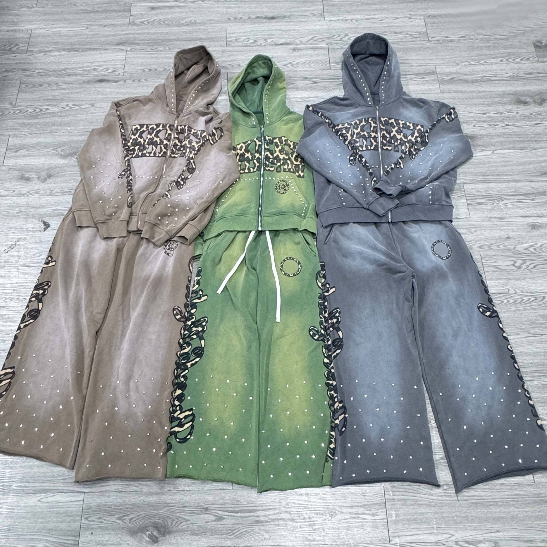 Best Selling Leopard Print Tracksuit 2025 New Style Women's Set