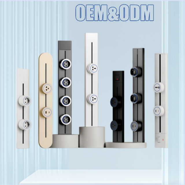 Low MOQ Luxury Concealed Electrical Rail Track Socket Track Socket for Kitchen Office Bedroom
