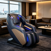 Fauteuil de massage commercial robotisé 3D à gravité zéro, avec airbag et chauffage, portable, pliable, à monnayeur, inclinable
