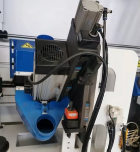 MJ355 алюминиевая 45 градусов mdf режущая машина угловая режущая Машина деревообрабатывающая двойная головка 45 градусов режущая машина алюминий - Product Image 5