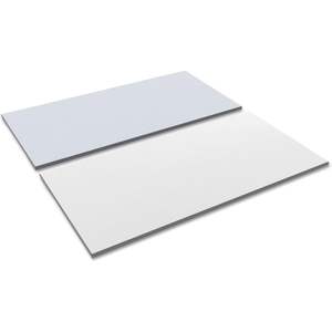 Tablero de Mesa Rectangular Reversible de Laminado Alera, 59.38w x 29.5d, Blanco/Gris, para Mesas de Conferencia - Product Image 3