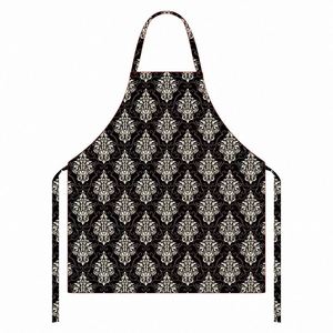 Waterproof Oil Proof <b>Apron</b> Full Print Tribal Bohemian Pattern Large Size <b>Kitchen</b> Cooking Cooking Restaurant Work Unisex Bulk - Product Image 4