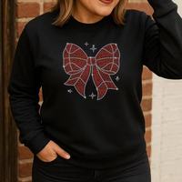 Motif de Noël personnalisé en strass thermocollant de luxe avec nœud papillon, idéal pour OEM/ODM
