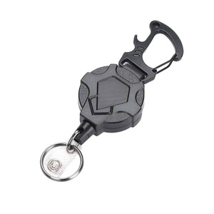 Portachiavi retrattile con cordino, porta badge resistente, avvolgitore per badge durevole, porta chiavi con cavo in acciaio da 32 pollici - Product Image 2