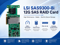 Carte HBA LSI SAS 9300-8i SAS3008 8 ports 12 Gb/s SAS SATA PCIe3.0 X8 Adaptateur Bus Hôte SFF8643 Mode IT ZFS FreeNAS UnRAID