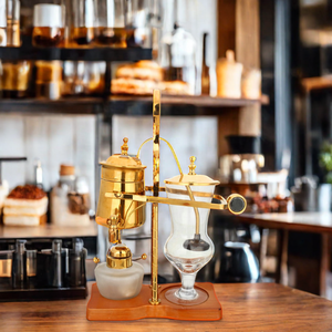 Machine à café à siphon multifonctionnelle couleur argent <span class=keywords><strong>or</strong></span> Belgique luxe famille royale équilibre siphon - Product Image 3