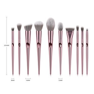 Lujo Rosa silicona diamante ceja delineador en polvo de alta calidad 10 piezas húmedo y salvaje juego de maquillaje con logotipo personalizado para uso facial - Product Image 2
