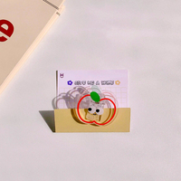 Marque-page en acrylique double face mignon, papeterie de bureau Kawaii, clips en acrylique
