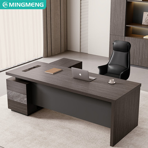 Bureau de direction de luxe, bureau de patron simple et moderne, bureau de direction haut de gamme, bureau de président ou de superviseur - Product Image 5