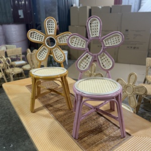 Sillas Infantiles de Mimbre Natural Hechas a Mano y Ecológicas para Alquiler, Muebles de Mimbre para Fiestas Infantiles y Decoraciones de Bodas - Product Image 5