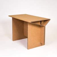 Ensemble Table-Chaise-Armoire Rotative Moderne en Carton Écologique Personnalisé ECO Display Factory - Pliable, Portable, Recyclable, Étanche