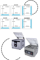 Scelleuse sous vide à chambre unique DZ300T pour table, modèles DZ 260, DZ 400, DZ 500 – Machines d'emballage sous vide pour viande à usage domestique