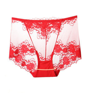 ZhenShangMei, ropa interior para mujer, bragas <span class=keywords><strong>de</strong></span> Bikini descaradas <span class=keywords><strong>de</strong></span> algodón para mujer, bragas Hipster elásticas <span class=keywords><strong>de</strong></span> <span class=keywords><strong>encaje</strong></span> para mujer - Product Image 4