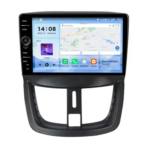 2 din carro dvd player multimídia para peugeot 206 auto audio vídeo rádio gps navegação carplay 4G DSP Rádio para peugeot 206 IPS