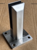 Spigots de fixation en acier inoxydable 316 pour verre 12 mm, pour clôture de piscine en verre, fixation au sol