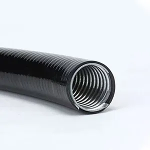 Tubo de protección de alambre eléctrico recubierto de acero inoxidable galvanizado, resistente al agua, tubo Flexible de Metal, varios colores