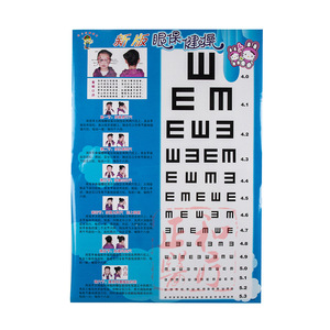 Eye Exercise Wall Chart With Vision Test For Students Primary And Secondary School Size Standard Paper Material Digital Printing - Product Image 1