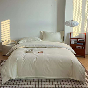 Juego <span class=keywords><strong>de</strong></span> ropa <span class=keywords><strong>de</strong></span> cama <span class=keywords><strong>de</strong></span> hotel <span class=keywords><strong>de</strong></span> lujo tamaño King 100% algodón <span class=keywords><strong>de</strong></span> grapa larga Jacquard <span class=keywords><strong>blanco</strong></span> amarillo sábanas con relleno <span class=keywords><strong>de</strong></span> poliéster uso doméstico - Product Image 1