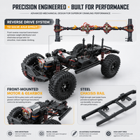 RGT EX86120 Desert Fox 1/10 RC Remote Control Crawler 4WD Reverse Drive System 45 Steering ESC Metal Resin 6-Channel RTR
