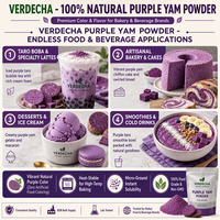 Poudre d'igname violette de qualité alimentaire OEM ODM avec emballage personnalisé pour les marques de boissons et les boulangeries américaines (vente en gros)