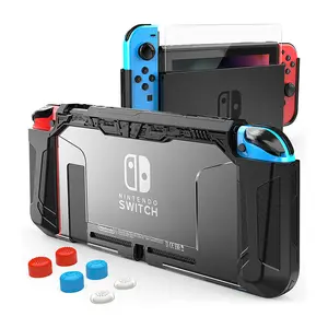 Étui compatible avec la protection d'écran de l'étui Nintendo Switch, étui de protection en TPU pour Nintendo Switch