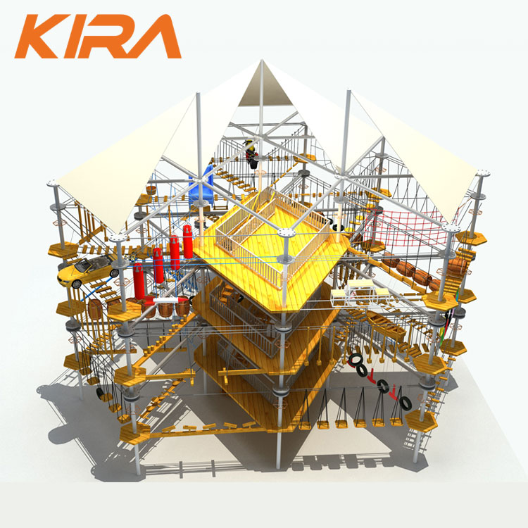 Уличная игровая площадка с канатом расширения для других товаров парка развлечений