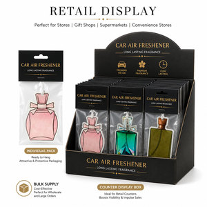 Diffuseur de parfum de luxe personnalisé pour voiture, longue durée, style carte suspendue, flacon de parfum, décoration intérieure automobile, cadeau - Product Image 5