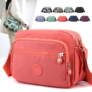 Women's Chest <b>Bag</b> Nylon Waterproof Multiple Pockets Solid Color Spring 2025 Everyday Use - Product Image 1