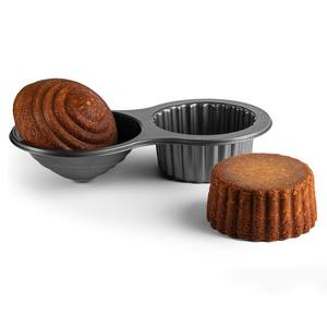 Kit de pelle à pizza géante et moule à gâteau en acier au carbone antiadhésif de grande épaisseur pour 2 tasses - Product Image 2