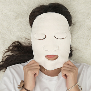 Masque facial chauffant Jiemeirui 24x24 cm, serviette en microfibre pour soin du visage, pour usage en salon de beauté - Product Image 4
