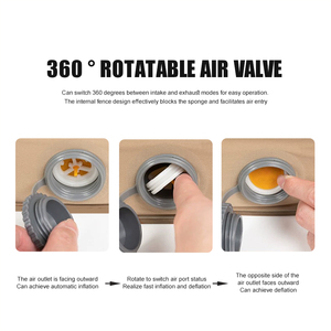 Colchón de aire de esponja suave con diseño de Material de <span class=keywords><strong>5</strong></span> capas, almohadilla inflable fácil de llevar al aire libre para una persona - Product Image 4