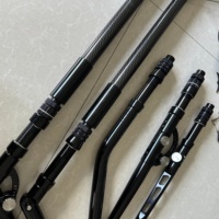 Perche télescopique de dragage en fibre de carbone haute rigidité Seehoo, mât de tirant robuste pour le dragage, le tirage et la manutention marine