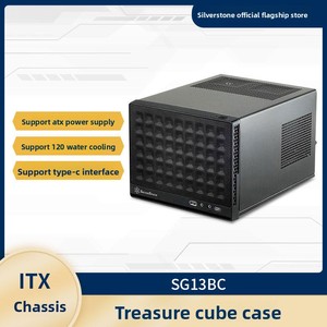 SilverStone SG13B Treasure 13 Case Full Tower Mini-ITX in Metallo con Alimentatore / Raffreddamento ad Aria - Product Image 4