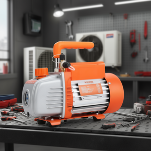 Pompe à vide monophasée Vevor 1/5 HP 3,5 CFM 120V AC pour systèmes de climatisation HVAC - Product Image 2