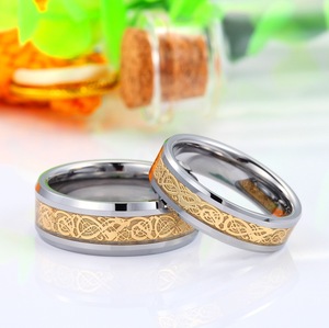 Anneaux <span class=keywords><strong>de</strong></span> déclaration pour hommes Design populaire Garçons Bijoux en acier inoxydable Bague <span class=keywords><strong>de</strong></span> luxe en acier inoxydable Dragon - Product Image 2