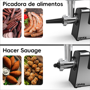 ORVICA Cross-Border Small Household Multifunctional Stainless Steel Fully Automatic Sausage <b>Grinder</b> for Stuffing Sausage, Mincin - Product Image 4