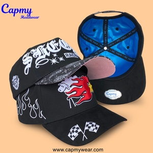 Cao Hồ Sơ Lớn Sâu Vương Miện Mũ Bóng Chày Chất Lượng Cao 5 Bảng Điều Chỉnh Thể Thao <span class=keywords><strong>Hat</strong></span> Biểu Tượng Tùy Chỉnh Bóng Chày <span class=keywords><strong>Hat</strong></span> 3D Thêu Người Đàn Ông Mũ Bóng Chày - Product Image 6