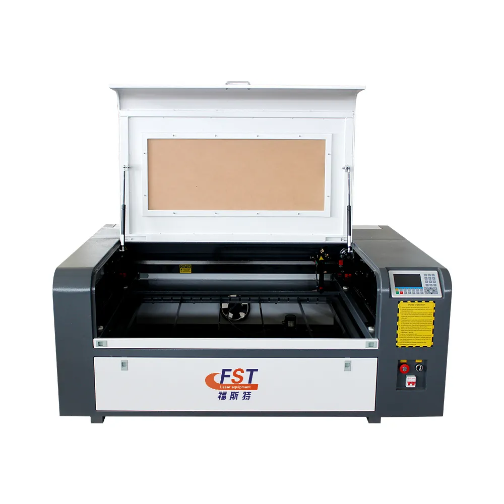 Fornitore di taglierina laser ad alta velocità 60w 80w 100W 150W FST 1080 macchina da taglio laser Co2 cnc per tessuto