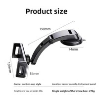 Support de tablette et de téléphone pour voiture, 15 pouces, extra-large, en plastique, à ventouse, rotation à 360 degrés, fixation sur grille d'aération, écran pliable