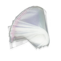 Sac en polypropylène OPP auto-adhésif, haute transparence, sac d'emballage en plastique transparent avec bande adhésive refermable pour la vente au détail