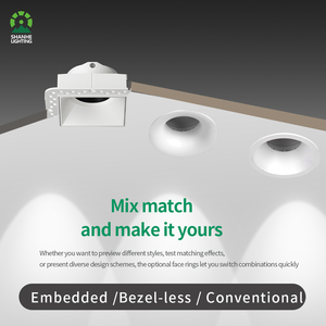 Luminaria Empotrable en Techo para Proyectos de Iluminación Comercial, Módulo LED GU10 <span class=keywords><strong>MR16</strong></span>, Foco con Diseño Desmontable, Downlight COB - Product Image 3