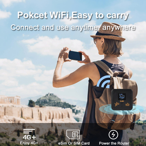 Thiết kế mới kuwfi Dual Band Pocket Router 4G + 1200Mbps LAN Port esim 4G LTE Router với khe cắm thẻ Sim - Product Image 3