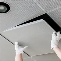Pannelli di soffitto di alluminio impermeabili del soffitto del metallo di vendita calda 300*300mm per il bagno