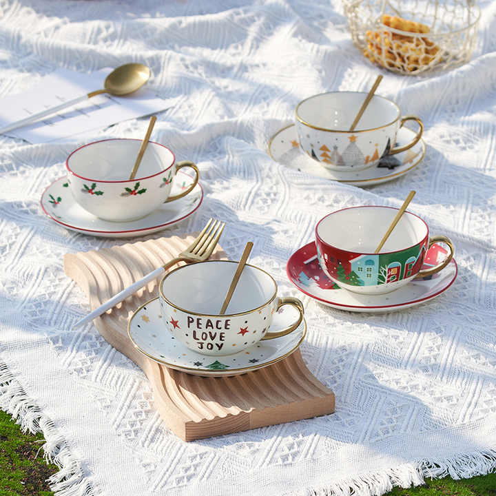 Teapot and Cup Custom Design Ceramic White Porcelain Tea Pot Cup Set Tea for One Teapot Set