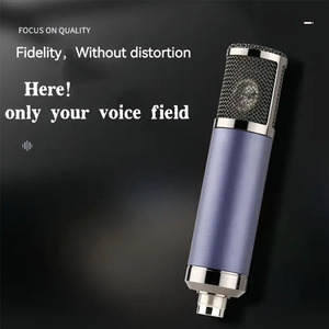 Phòng thu chuyên nghiệp Condenser Microphone-Kim Loại 26mm lớn màng hai trong một đứng/sốc gắn kết tinh chỉnh EQ Thiết kế bảng kép - Product Image 5