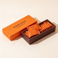 Boîte d'emballage en carton pliable personnalisée avec logo pour chocolats, bonbons, cadeaux, et présentoir de luxe pour sushis