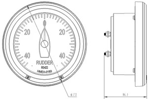 ตัวบ่งชี้มุมหางเสือเรือ FD-6B สำหรับเรือ/เรือยอชท์ น้ำหนัก 2.0 กก. ผลิตในจีน จัดส่ง 500 ชิ้นต่อเดือน - Product Image 5