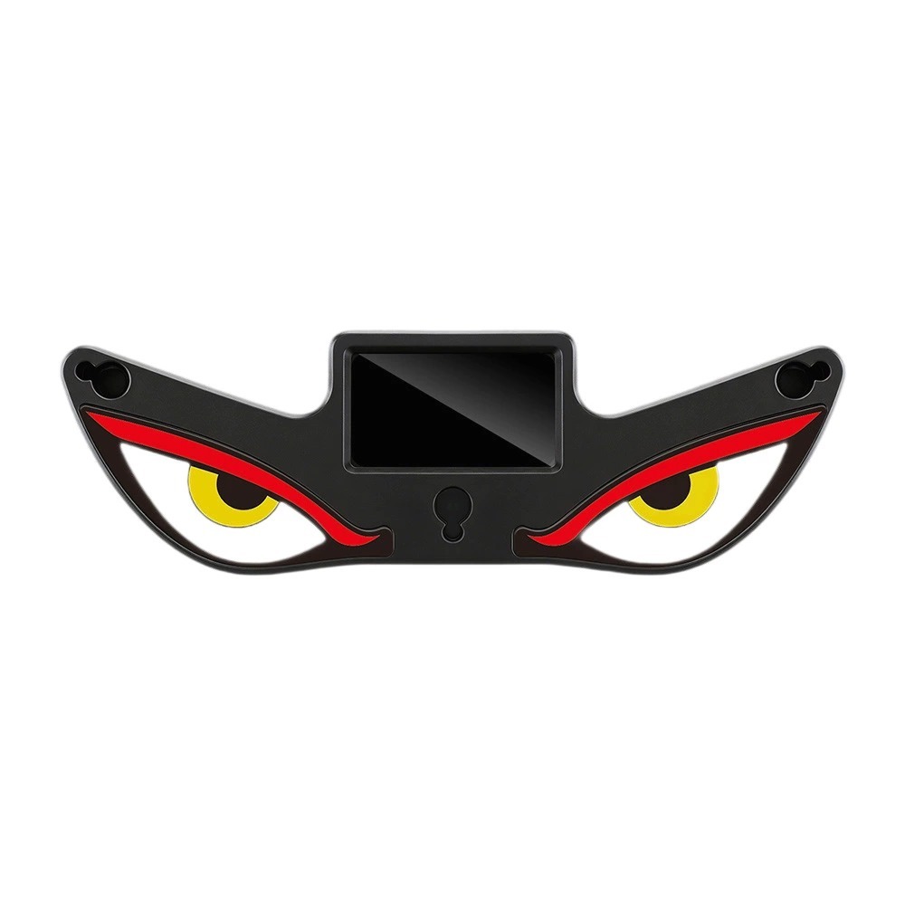 Solar & Type-C Rechargeable Devil Eyes LED Warning Light No Wiring Multi-Mode Strobe Flash Light Waterproof Car Tail Light