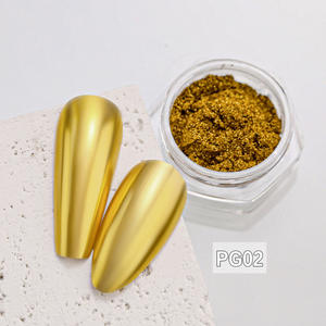 Poudre de chrome métallique à effet miroir TSZS, palette de pigments, poussière scintillante, super brillante, irisée, fournitures de poudre acrylique pour ongles - Product Image 4