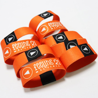 Vente flash - Bracelets élastiques de luxe personnalisés écologiques et élégants / Bracelet en polyester pour activités de plein air avec logo personnalisé